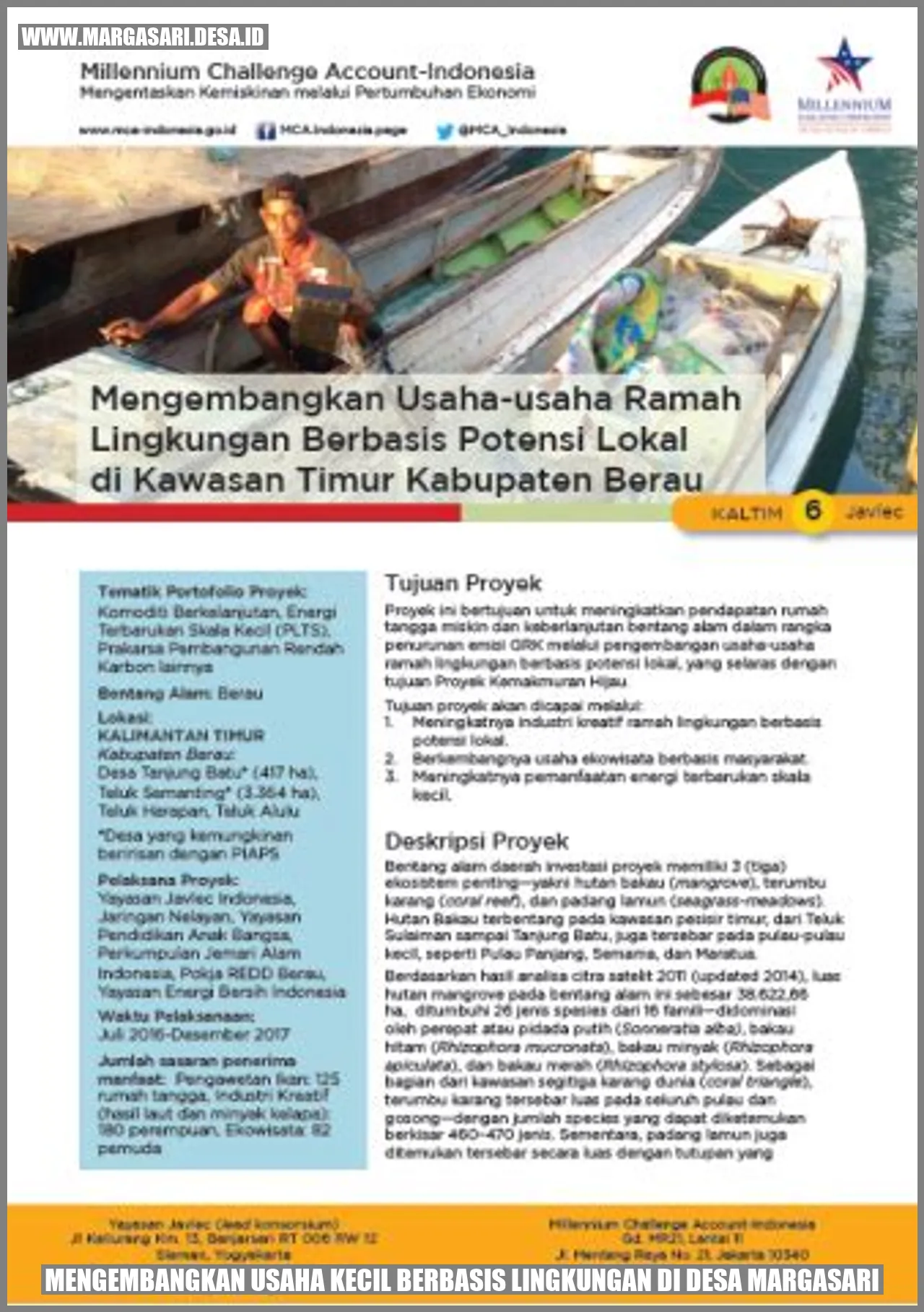 Mengembangkan Usaha Kecil Berbasis Lingkungan di Desa Margasari