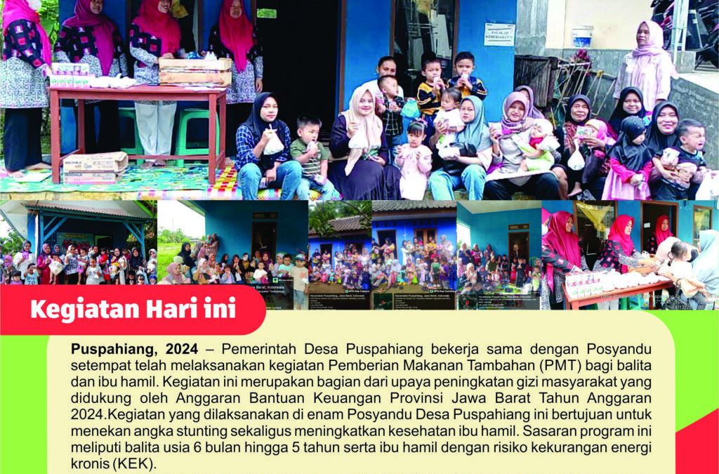 Kegiatan Pemberian Makanan Tambahan (PMT)