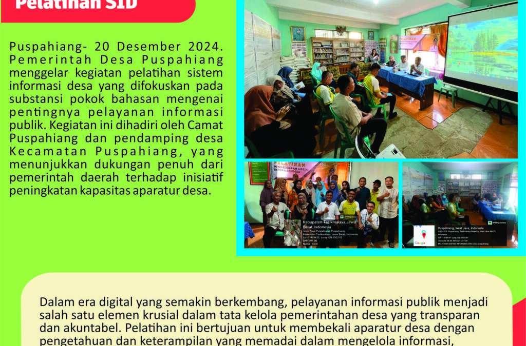 Pelatihan Sistem Informasi Desa
