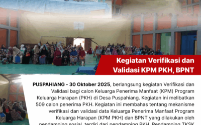 Pemerintah Desa Puspahiang Verval PKH dan BPNT Puspahiang: 509 Calon KPM Disaring Demi Bantuan Tepat Sasaran