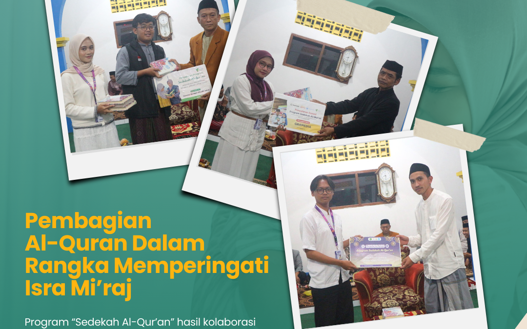 Kepala Desa Puspahiang Hadiri Isra Miraj dan Terima Penyerahan 40 Al-Qur’an dari Dompet Dhuafa dan KKN UNSIL Tasikmalaya