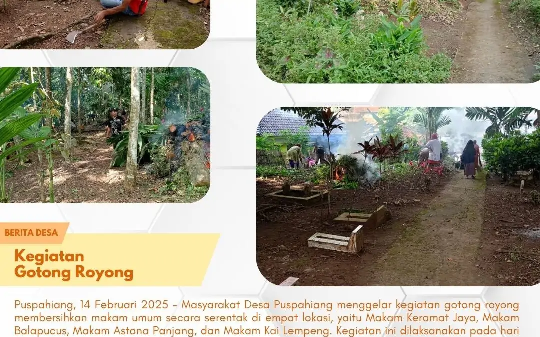 Kegiatan Gotong Royong Opsih TPU di Desa Puspahiang
