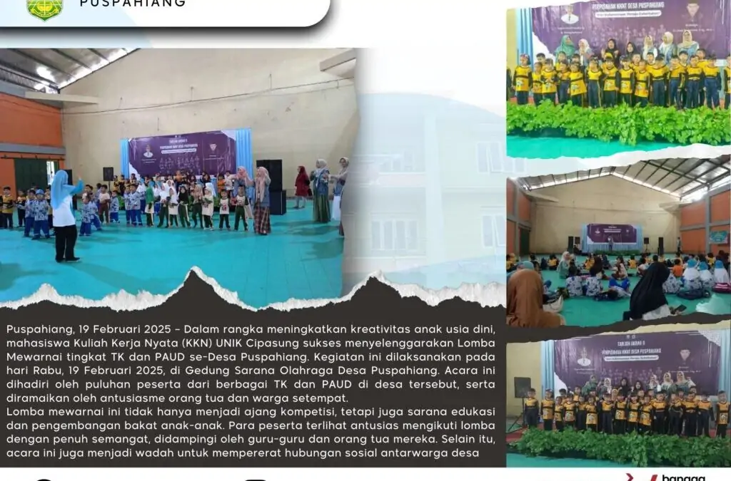 Kegiatan Lomba Mewarnai oleh KKN UNIK Cipasung