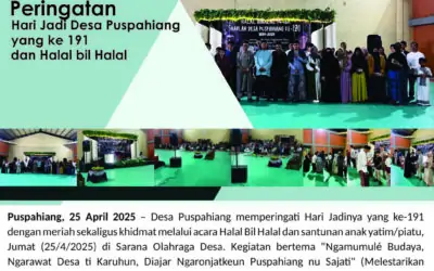 Harlah Desa Puspahiang ke-191 dan Halal Bil Halal Tk Desa Puspahiang