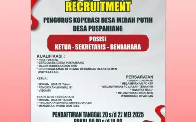 OPEN RECRUITMENT “Pengurus Koperasi Desa Merah Putih”