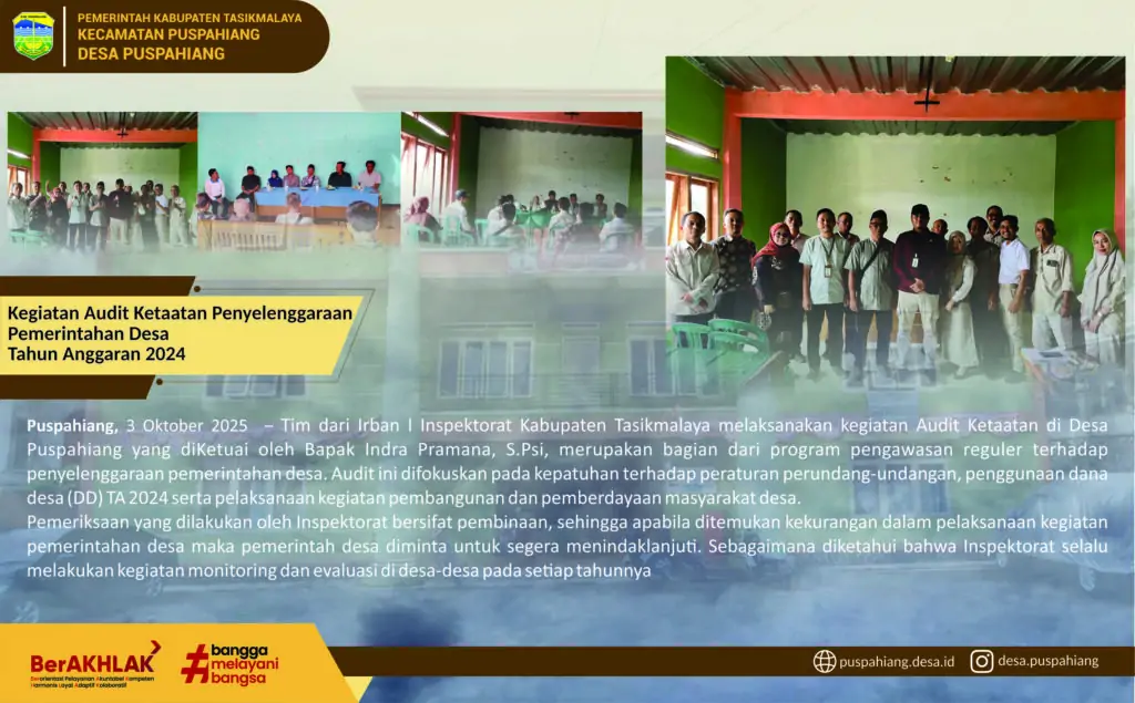 Audit Ketaatan Penyelenggaraan Pemerintahan Desa Tahun Anggaran 2024